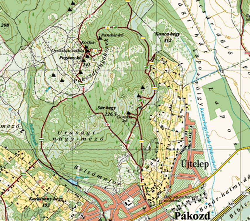 pákozd térkép Pákozdi ingókövek (Velencei hg.)   terepgyerek pákozd térkép